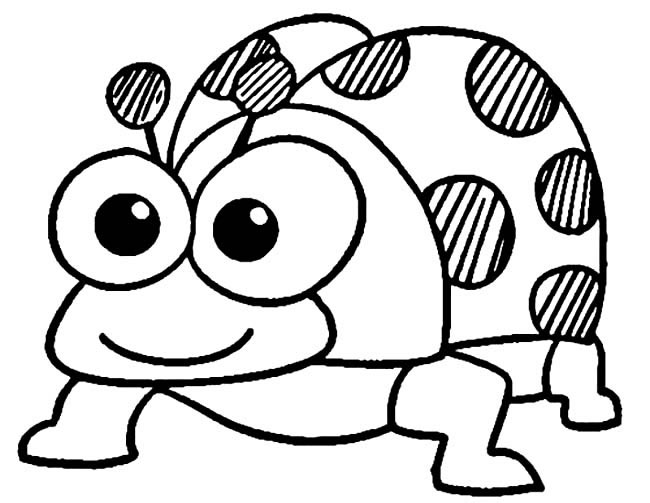 呆萌的七星瓢蟲(chóng)簡(jiǎn)筆畫(huà)