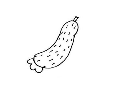 一步步教你畫黃瓜